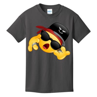 Gangster Emoji Smiley Kids T-Shirt