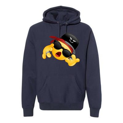 Gangster Emoji Smiley Premium Hoodie