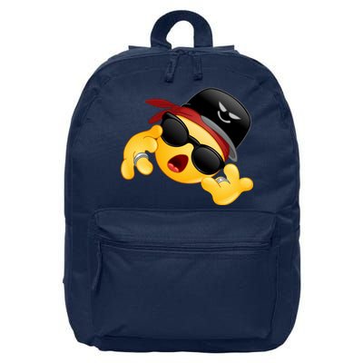 Gangster Emoji Smiley 16 in Basic Backpack