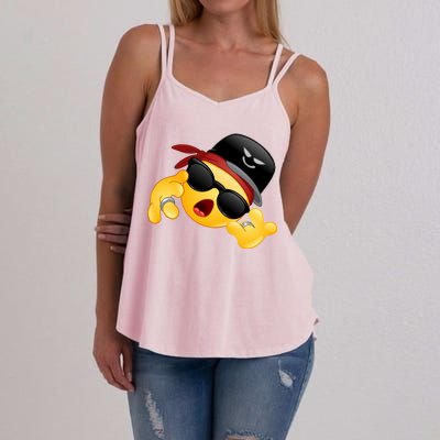 Gangster Emoji Smiley Women's Strappy Tank