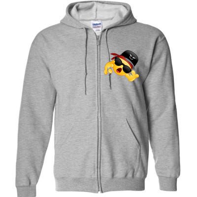 Gangster Emoji Smiley Full Zip Hoodie