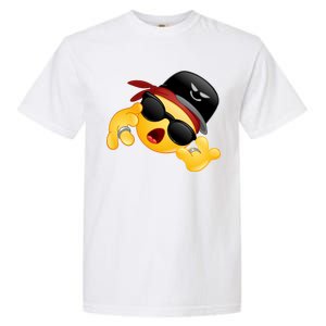 Gangster Emoji Smiley Garment-Dyed Heavyweight T-Shirt