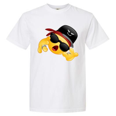 Gangster Emoji Smiley Garment-Dyed Heavyweight T-Shirt