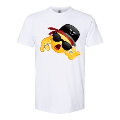 Gangster Emoji Smiley Softstyle CVC T-Shirt