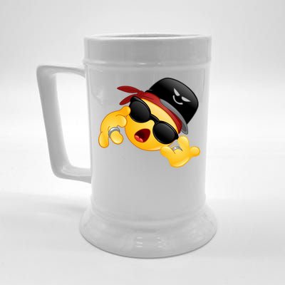 Gangster Emoji Smiley Beer Stein