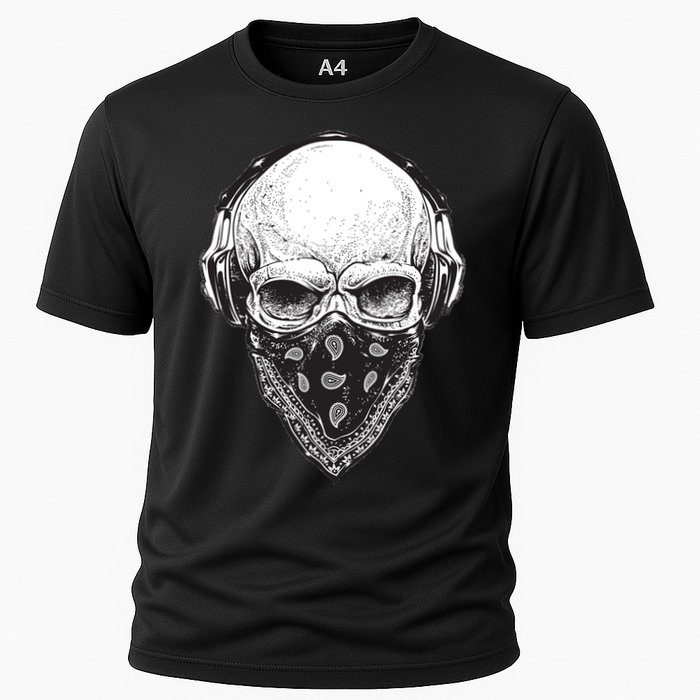 Gangster Skull Cooling Performance Crew T-Shirt