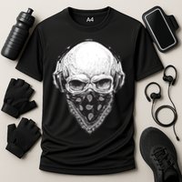 Gangster Skull Cooling Performance Crew T-Shirt