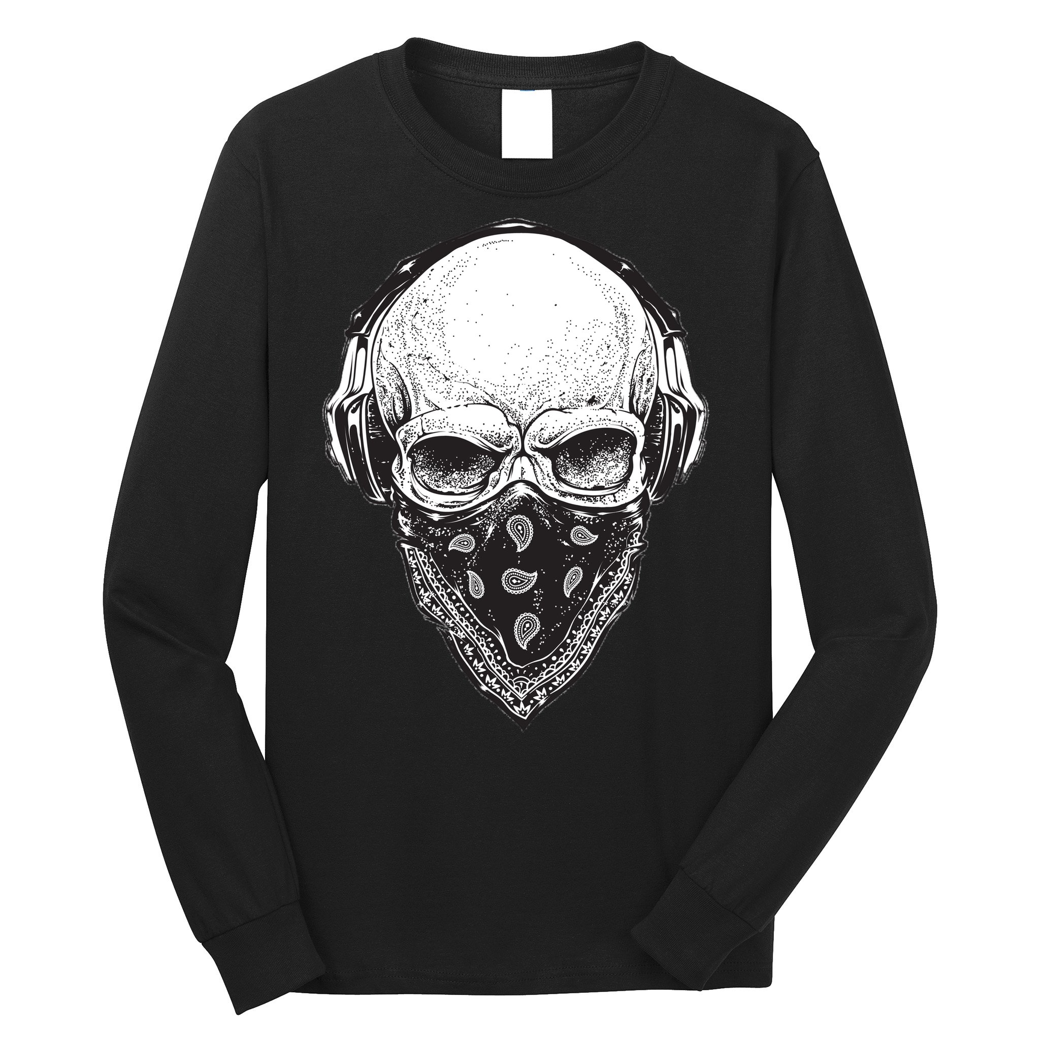 Gangster Skull Long Sleeve Shirt