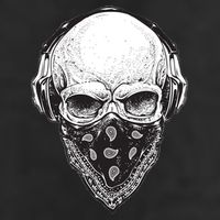 Gangster Skull Adult Drive Performance Visor