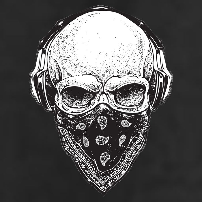 Gangster Skull Adult Drive Performance Visor
