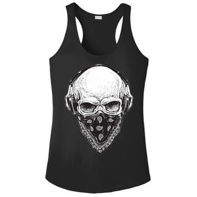 Gangster Skull Ladies PosiCharge Competitor Racerback Tank