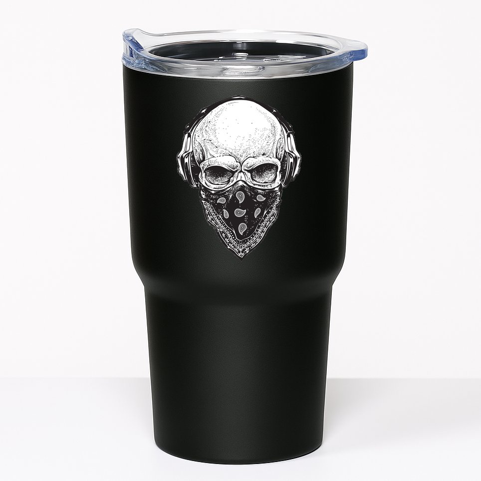 Gangster Skull Tumbler