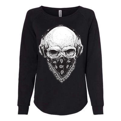 Gangster Skull Womens California Wash Sweatshirt