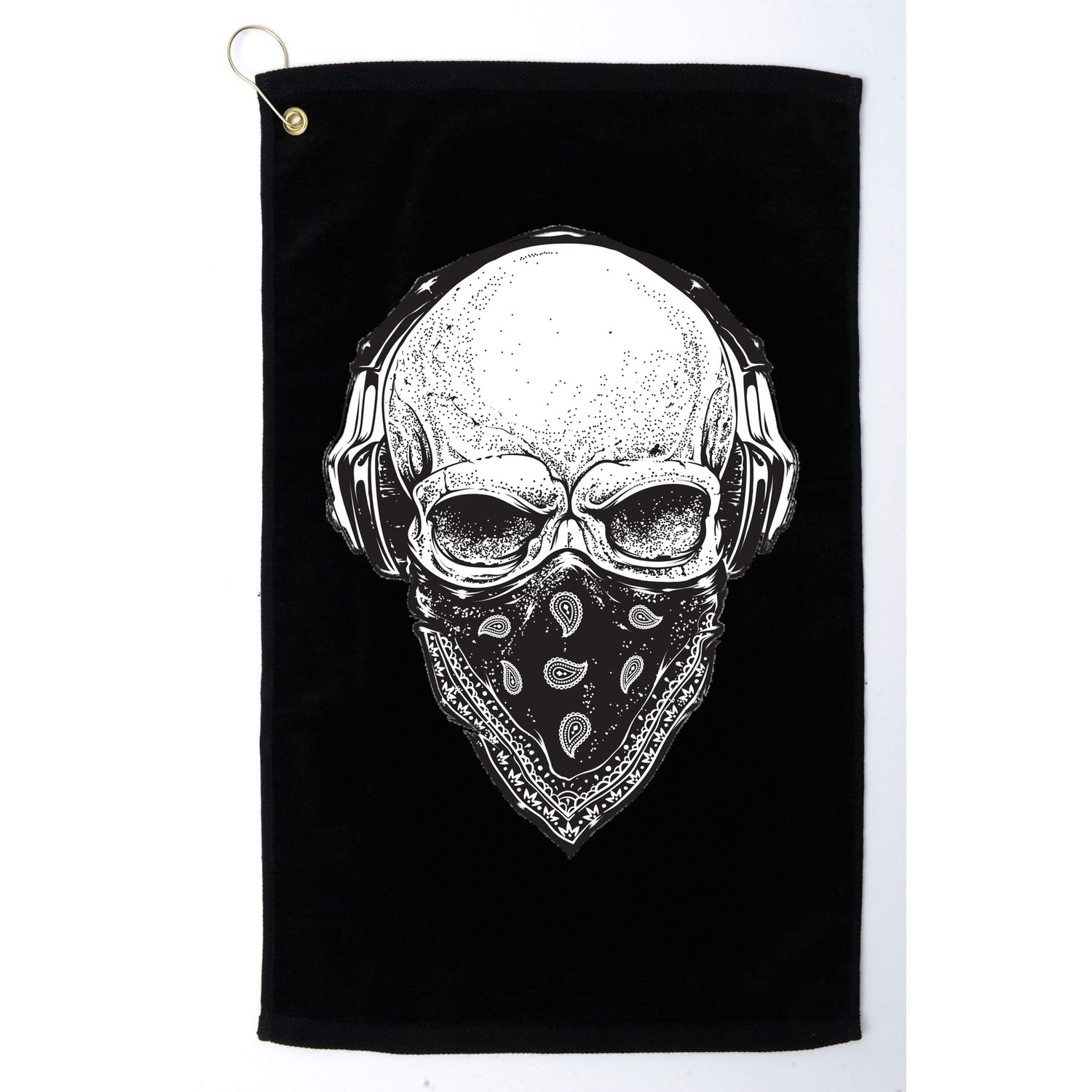 Gangster Skull Golf Towel