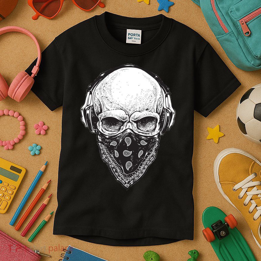 Gangster Skull Kids T-Shirt