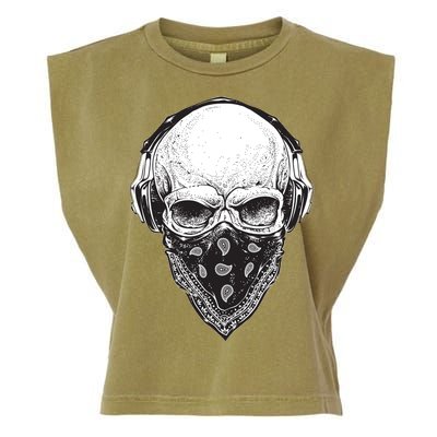 Gangster Skull Garment-Dyed Women's Muscle Tee