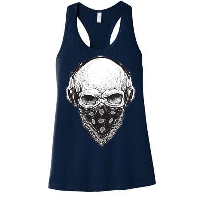 Gangster Skull Women's Racerback Tank