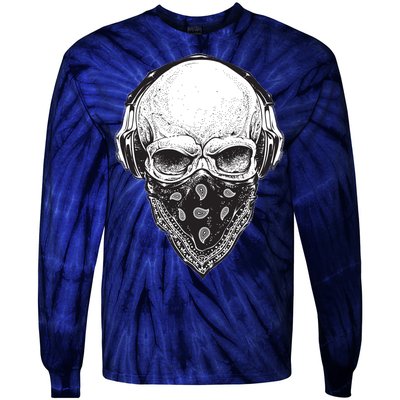 Gangster Skull Tie-Dye Long Sleeve Shirt