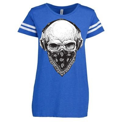 Gangster Skull Enza Ladies Jersey Football T-Shirt