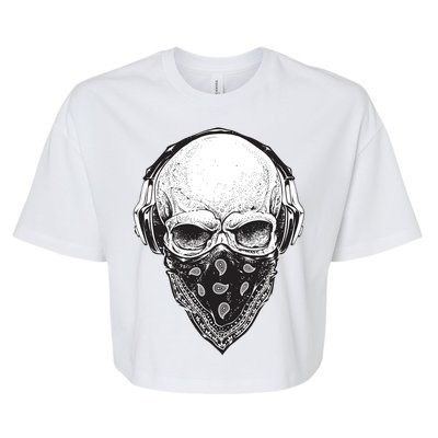 Gangster Skull Bella+Canvas Jersey Crop Tee