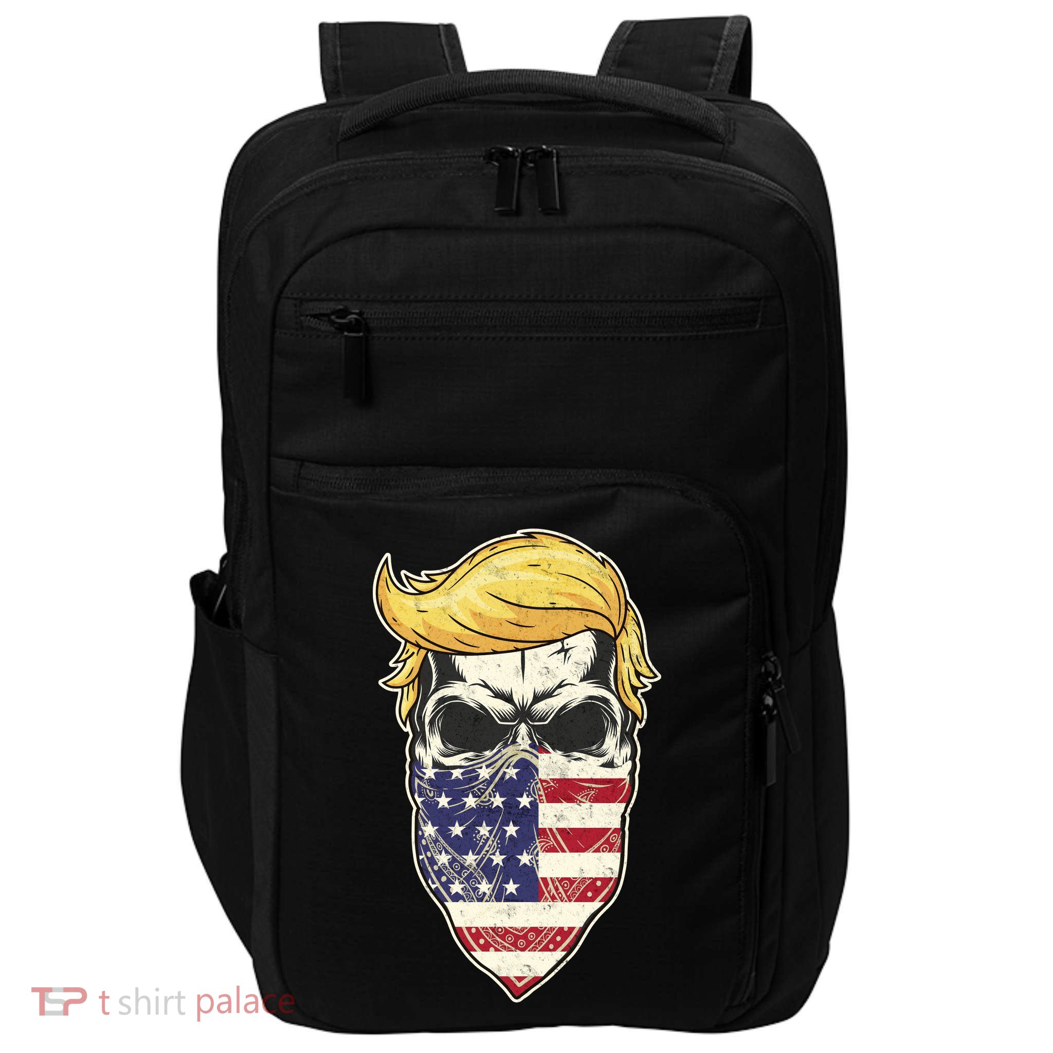 Gangster Trump USA Bandanna Skull Impact Tech Backpack