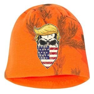 Gangster Trump USA Bandanna Skull Kati - Camo Knit Beanie