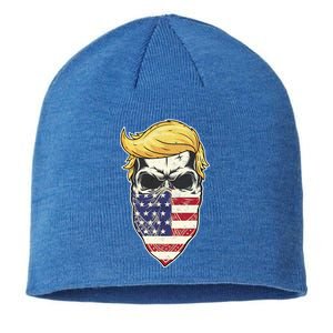 Gangster Trump USA Bandanna Skull Sustainable Beanie