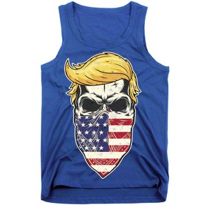 Gangster Trump USA Bandanna Skull Tank Top