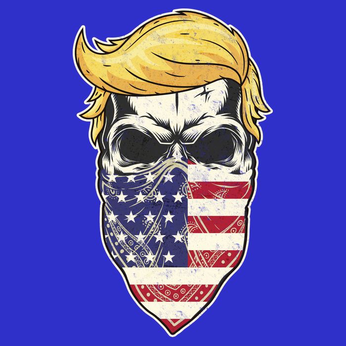Gangster Trump USA Bandanna Skull Toddler T-Shirt