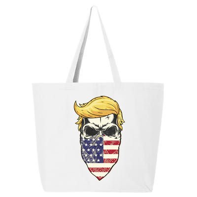 Gangster Trump USA Bandanna Skull 25L Jumbo Tote