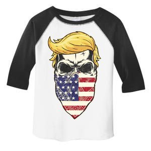 Gangster Trump USA Bandanna Skull Toddler Fine Jersey T-Shirt