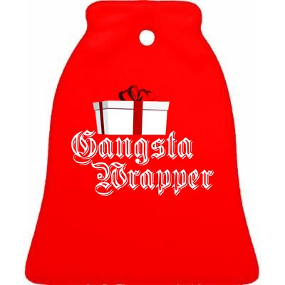 Gangster Wrapper Ceramic Bell Ornament