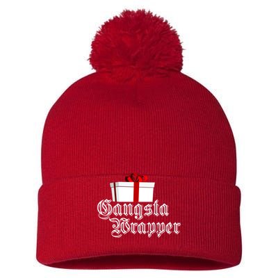 Gangster Wrapper Pom Pom 12in Knit Beanie