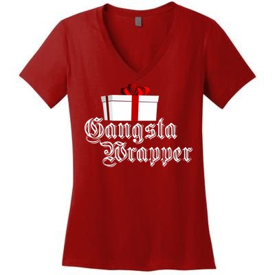 Gangster Wrapper Women's V-Neck T-Shirt