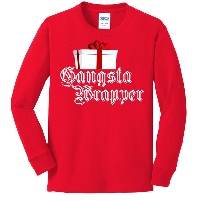 Gangster Wrapper Kids Long Sleeve Shirt