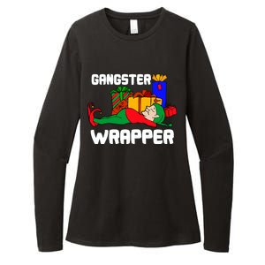 Gangster Wrapper Elf Gift Wrapping Womens CVC Long Sleeve Shirt