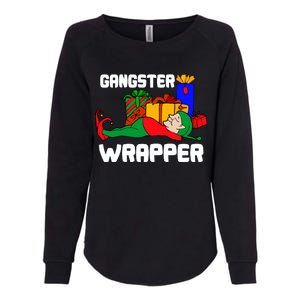 Gangster Wrapper Elf Gift Wrapping Womens California Wash Sweatshirt