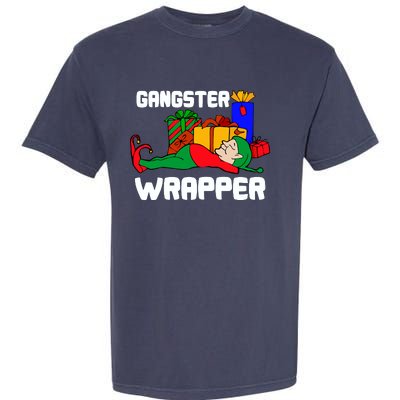 Gangster Wrapper Elf Gift Wrapping Garment-Dyed Heavyweight T-Shirt