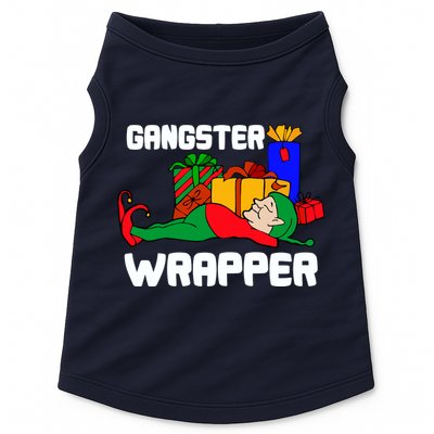 Gangster Wrapper Elf Gift Wrapping Doggie Tank