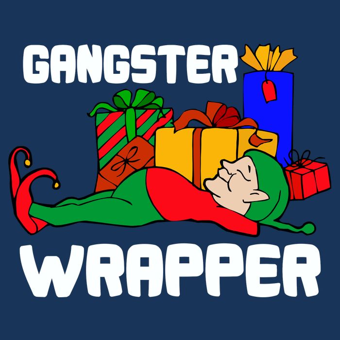 Gangster Wrapper Elf Gift Wrapping Cooling Performance Crew T-Shirt