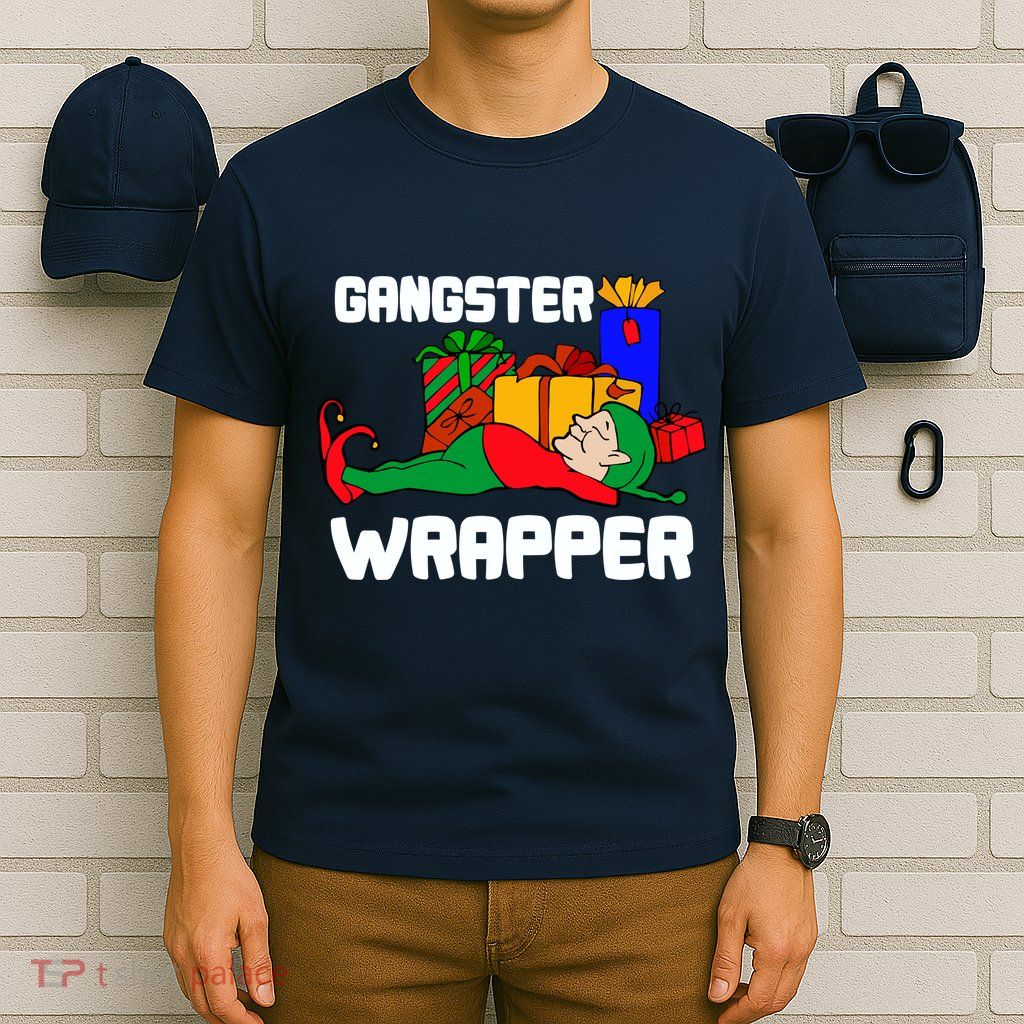 Gangster Wrapper Elf Gift Wrapping T-Shirt