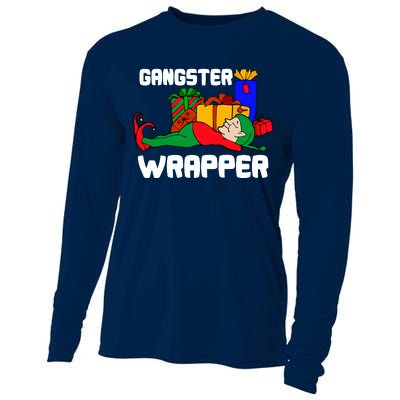 Gangster Wrapper Elf Gift Wrapping Cooling Performance Long Sleeve Crew