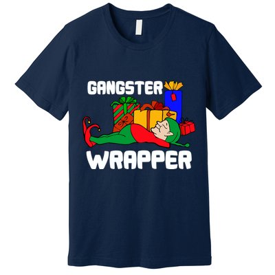 Gangster Wrapper Elf Gift Wrapping Premium T-Shirt