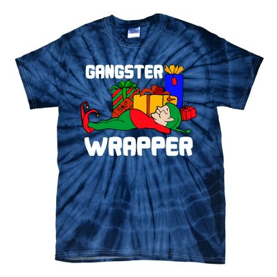 Gangster Wrapper Elf Gift Wrapping Tie-Dye T-Shirt