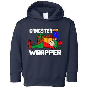 Gangster Wrapper Elf Gift Wrapping Toddler Hoodie