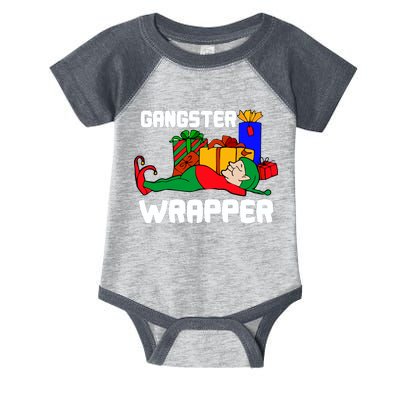 Gangster Wrapper Elf Gift Wrapping Infant Baby Jersey Bodysuit