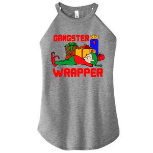 Gangster Wrapper Elf Gift Wrapping Women's Perfect Tri Rocker Tank