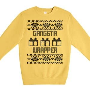 Gangster Wrapper Ugly Christmas Premium Crewneck Sweatshirt