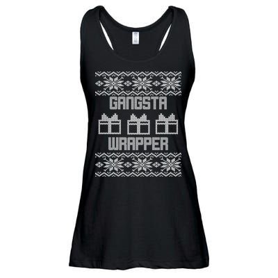 Gangster Wrapper Ugly Christmas Ladies Essential Flowy Tank