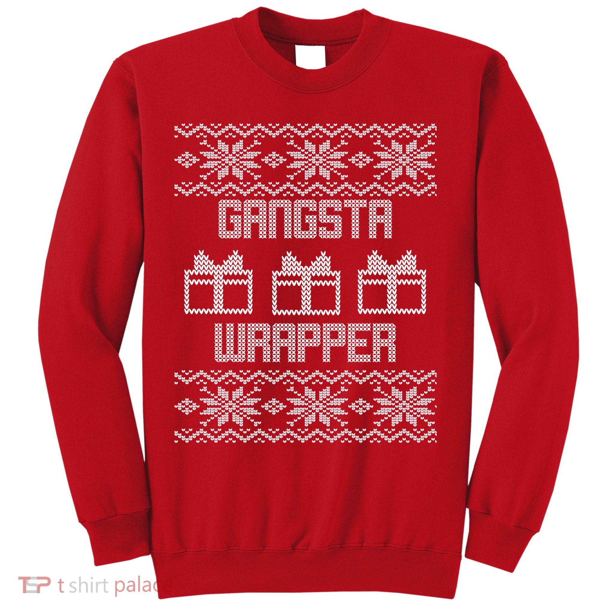 Gangster Wrapper Ugly Christmas Sweatshirt
